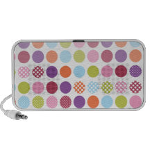 PixDezines Colourful Polka Dot Mini Speaker