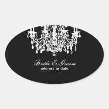 PixDezines diy background colour, chandelier Oval Stickers