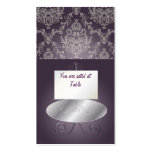 PixDezines Dolcè Damask/plum+ivory Business Card Templates