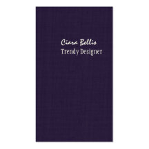PixDezines faux linen eggplant purple Business Card Template
