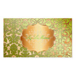 PixDezines green flora damask/faux parchment business cards