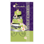 PixDezines green tea fondant cake/diy color business cards