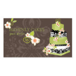 PixDezines green tea fondant wedding cake/bakery business cards