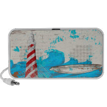 PixDezines Grunge Lighthouse Notebook Speakers
