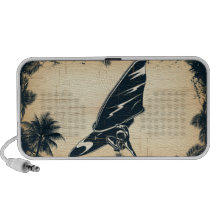 PixDezines Grunge Windsurf Travelling Speakers
