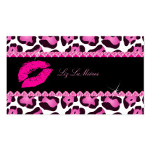 PixDezines hot lips+sassy jaguar Business Card Templates