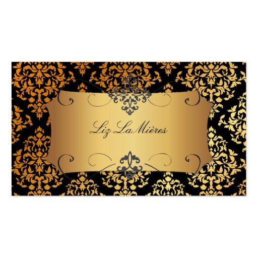 PixDezines Josephine Damask/DIY background colour Business Cards