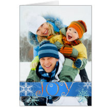 PixDezines joy, snowflakes/DIY colour Greeting Cards