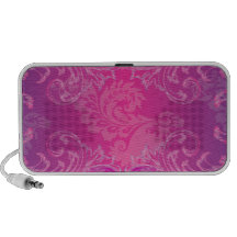 PixDezines Marie Antoinette Hot Pink/Fuschia Notebook Speakers