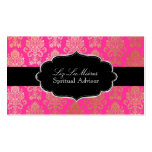 PixDezines Pink Victorian Damask/DIY colour Business Card Template