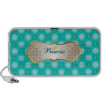 PixDezines Princess+tufted panel iPod Speaker