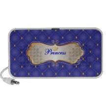 PixDezines Princess+tufted panel iPod Speakers