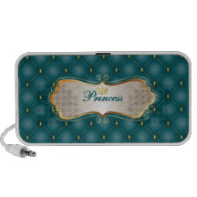 PixDezines Princess+tufted panel iPod Speakers