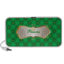 PixDezines Princess+tufted panel Portable Speaker