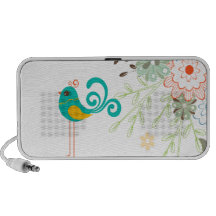 PixDezines Retro Chick Mp3 Speakers