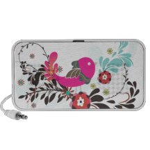 PixDezines Retro Chick Portable Speakers
