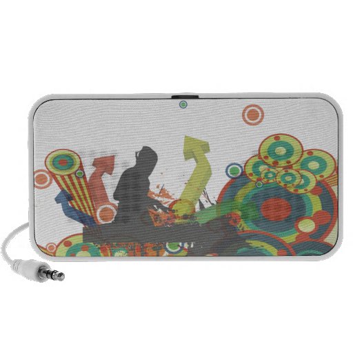 PixDezines Retro DJ ♥♥♥♥ Notebook Speaker