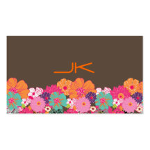 PixDezines Retro Floral ~ Alegre/diy background Business Card