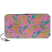 PixDezines Retro Foliage Travel Speaker