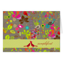 PixDezines retro tree/DIY background +trim colours Cards