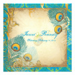 PixDezines rsvp Peacock, Filigree+swirls/DIY text Invitations