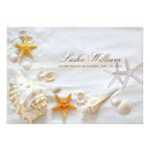 PixDezines Seashells/Beach Invitations