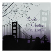 PixDezines sunset at golden gate/diy background Personalized Invites