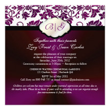 PixDezines Tanza Damask/DIY colour/white Custom Announcement