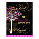 PixDezines tree of life+Stars, Bat Mitzvah Custom Invites