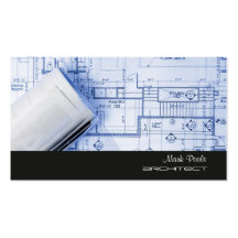 PixDezines Trendy Architect/DIY colour/black+grey Business Card Template