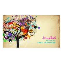 PixDezines Vintage Grunge Tree Trimmers ♥♥♥♥ Business Card Templates