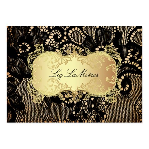 PixDezines Vintage Lace-Up/black Business Card Templates