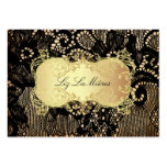 PixDezines Vintage Lace-Up/black Business Cards