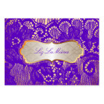 PixDezines Vintage Lace-Up/purple Business Card Templates
