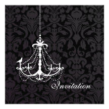 PixDezines White Chandelier with a Bird Announcement