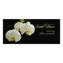 PixDezines White Orchid / Bridal/Wedding Invitation