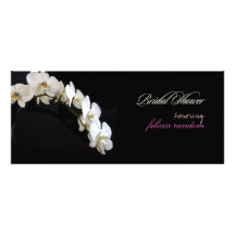 PixDezines White Orchid / Bridal/Wedding Custom Invitations