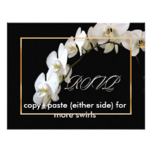 PixDezines White Orchid / Bridal/Wedding Personalized Invite