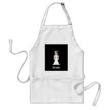 Pixel Bride - Black Hair Aprons