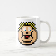 Pixel Fat Kid Coffee Mugs