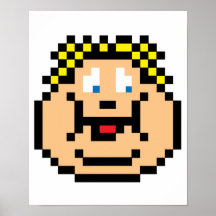 Pixel Fat Kid Print