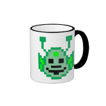 Pixel Martian Alien Coffee Mug