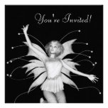 Pixel Pixie - 3D Halftone B&W Invitation