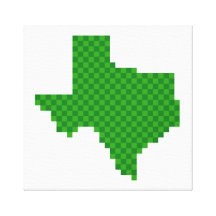 Pixel Texas Canvas Prints