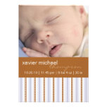 Pixie Blue Stripe Baby Boy Photo Announcement