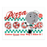 Pizza Any Way I Slice It Retro Postcard CUSTOMIZE