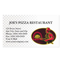 pizza baker restaurant business card