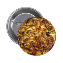 Pizza Food Cooking Broccoli Mushrooms Cheese Button