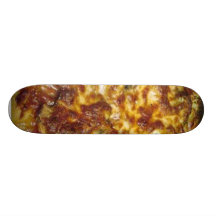 Pizza Food Cooking Broccoli Mushrooms Cheese Skateboard Deck