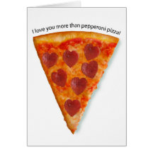 Pizza greeting card
